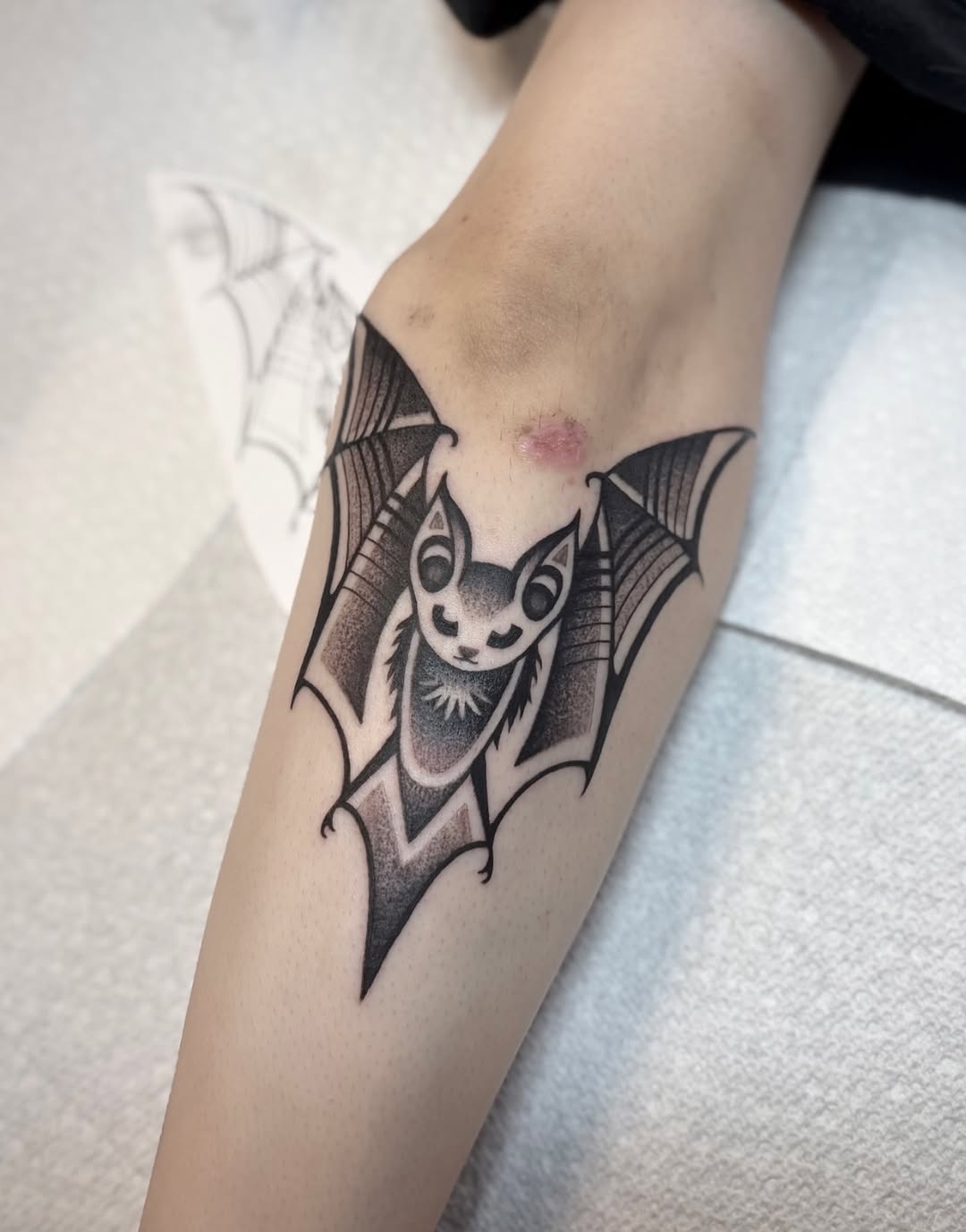 Tattoo by @maya_zink — american_traditional, black_and_grey