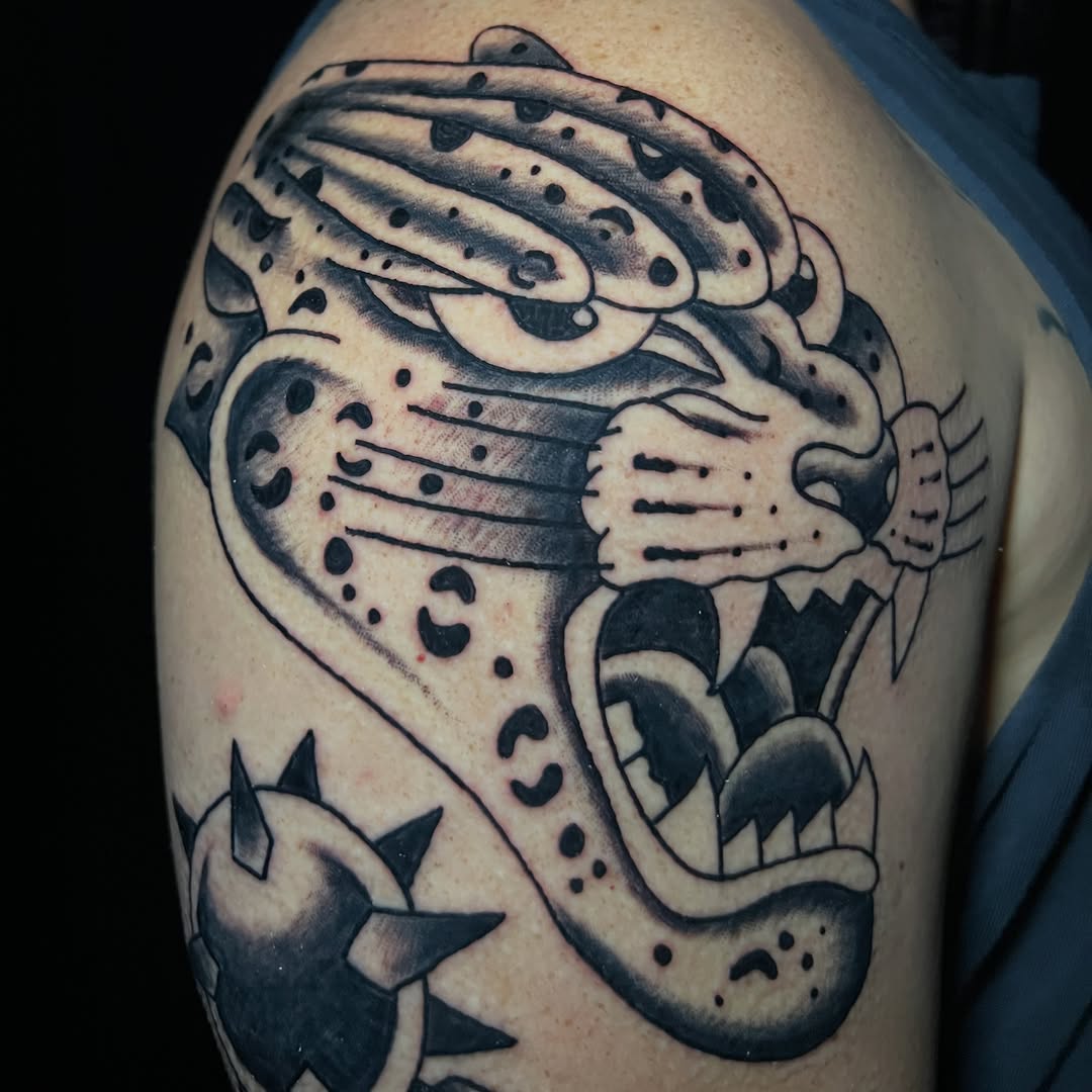Tattoo by @mattlasses — american_traditional, black_and_grey