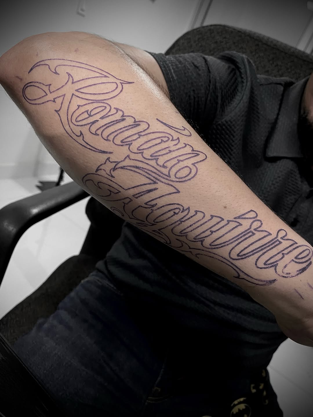 Tattoo by @aifos_arts94 — lettering_script