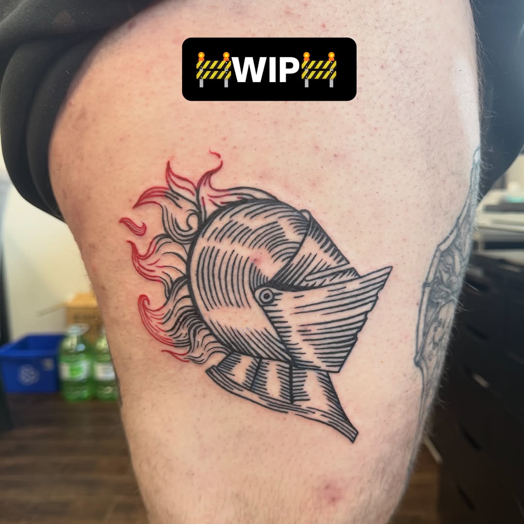 Tattoo by @n.inktone — illustrative, black_and_grey