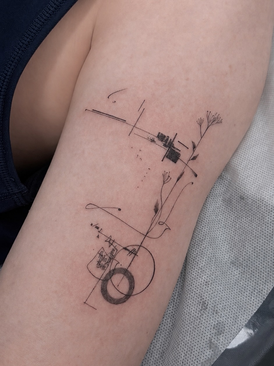 Tattoo by @__lee.young — fine_line, geometric
