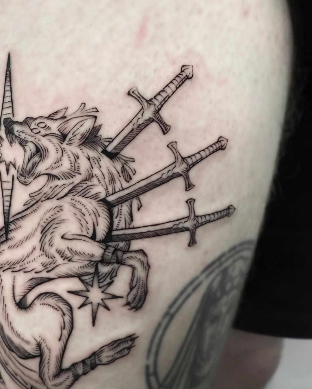Tattoo by @mimo_tattooist__ — black_and_grey, illustrative