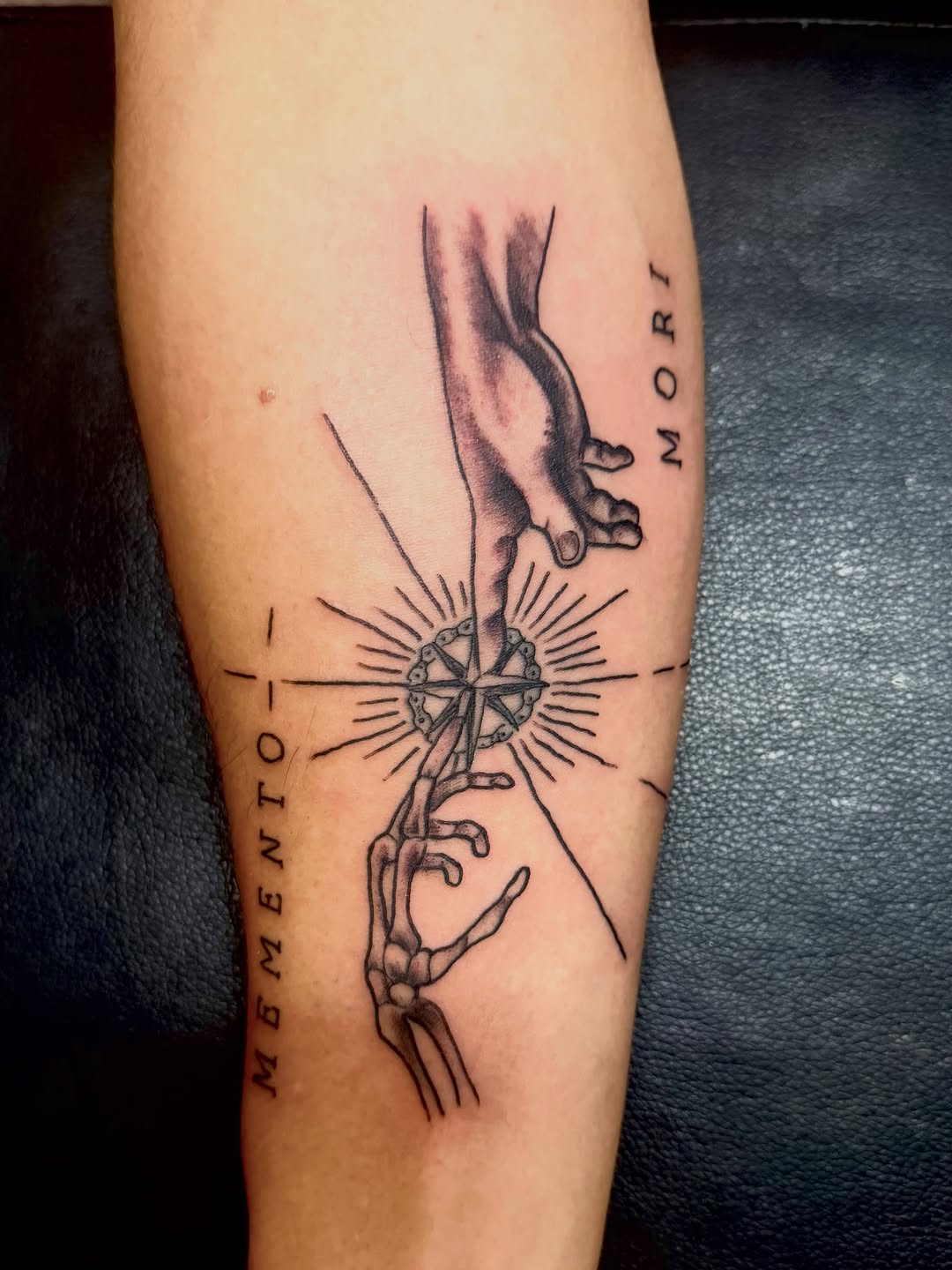 Tattoo by @copperheadtattooer — fine_line, black_and_grey