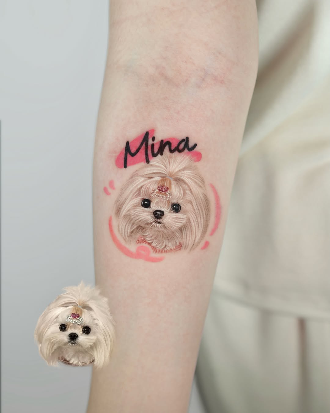 Tattoo by @inkspace_junyi — realism, lettering_script