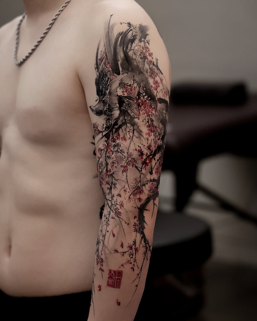 Tattoo by @ati.ful — japanese_irezumi, watercolor