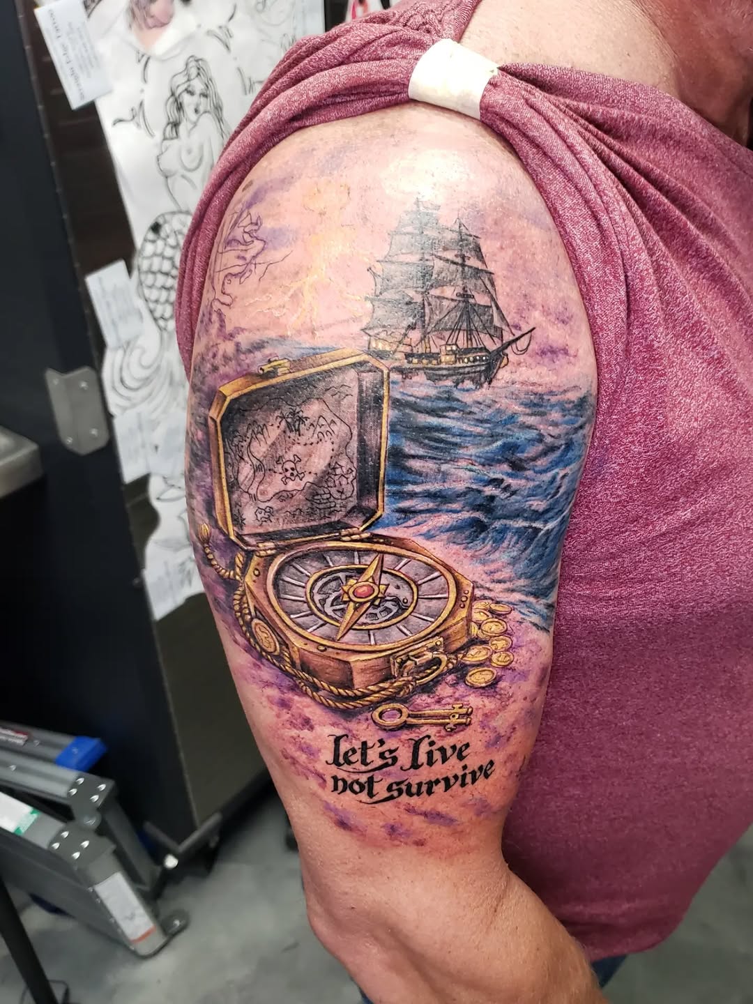 Tattoo by @tnchriswhitney — realism, lettering_script