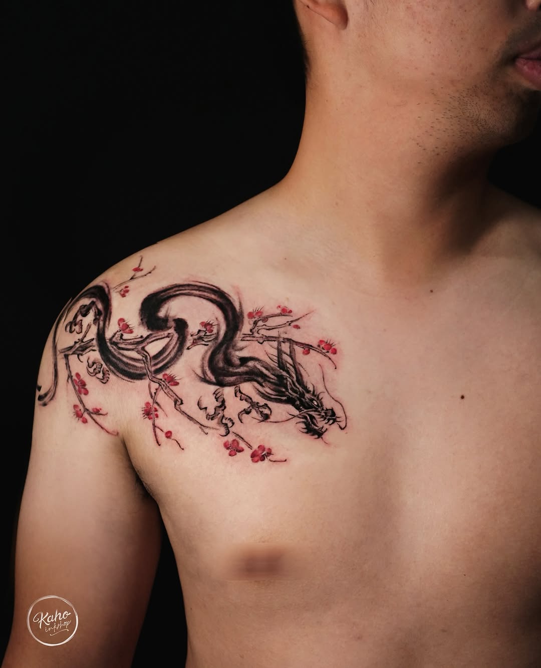 Tattoo by @kahoinkshop — japanese_irezumi, watercolor