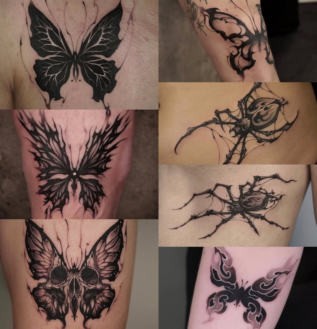 Tattoo by @__1.0__ β blackwork, dark_realism