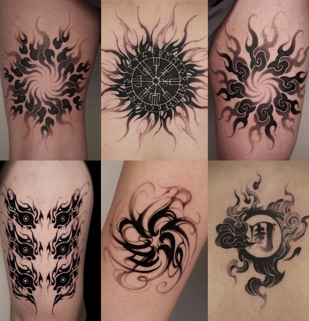 Tattoo by @__1.0__ β blackwork, geometric
