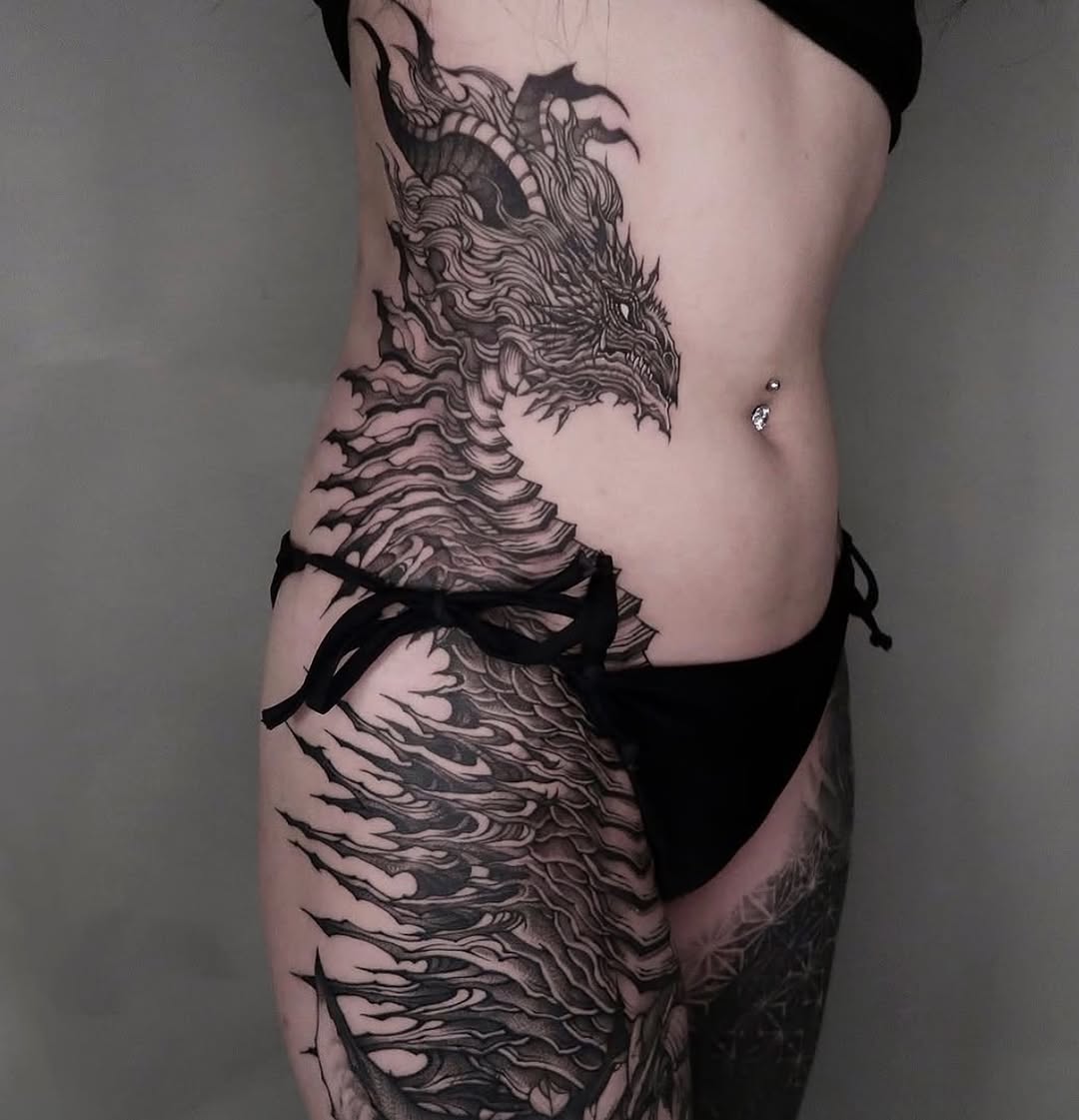 Tattoo by @__1.0__ β black_and_grey, illustrative