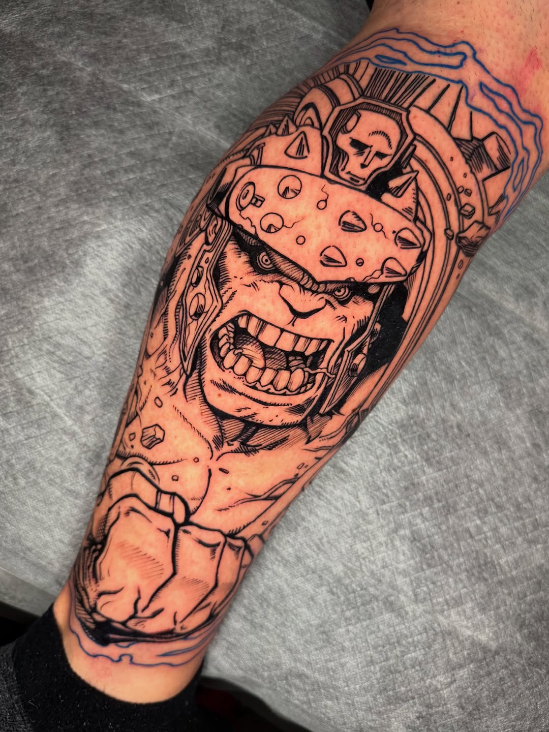 Tattoo by @ali_tattoos — anime, blackwork