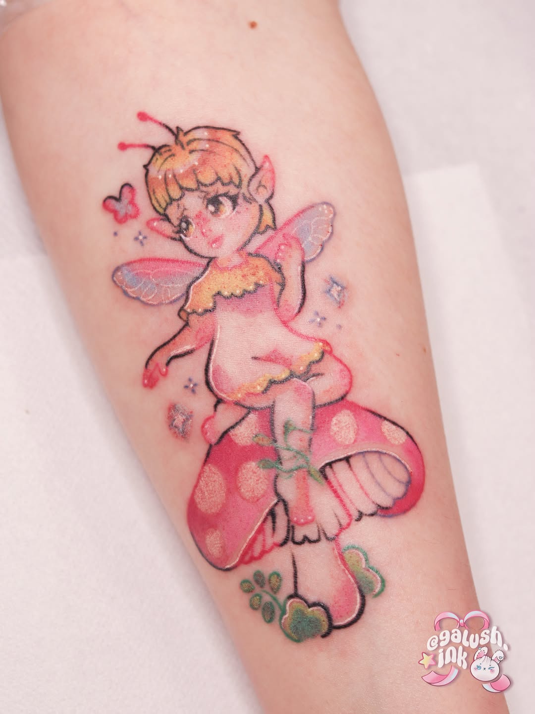 Tattoo by @galush.ink โ new_school, anime