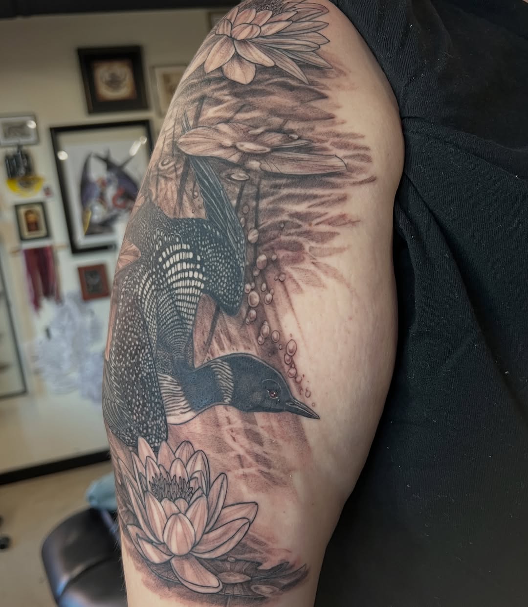 Tattoo by @libbytattoo — realism, black_and_grey