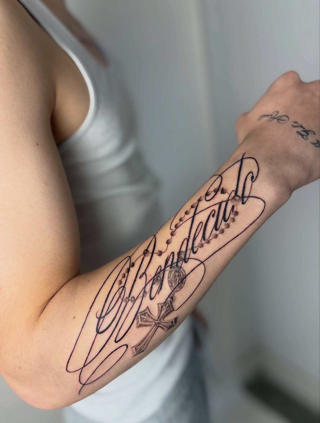Tattoo by @shortkingtattoo β lettering_script, chicano