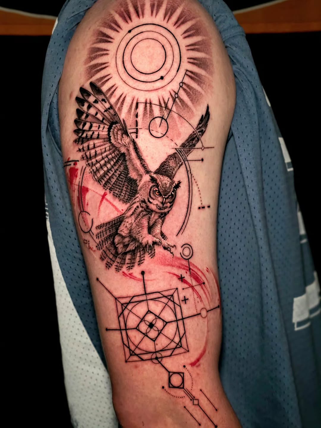 Tattoo by @dat_ngph — realism, geometric