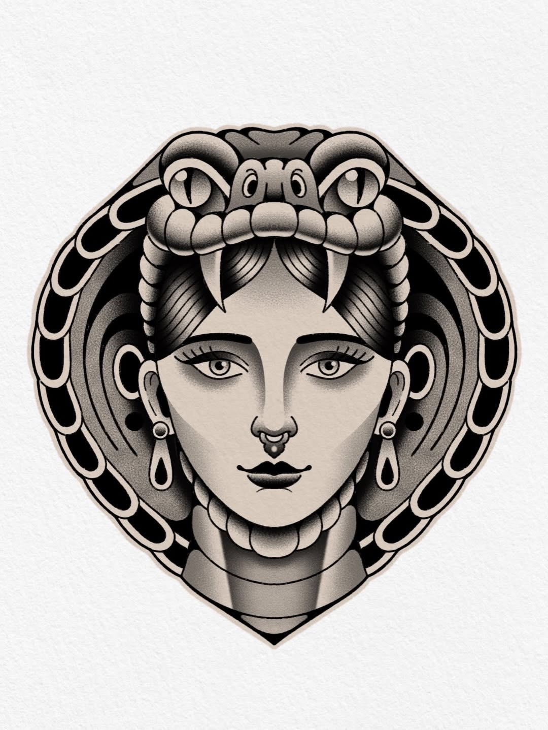 Tattoo by @clem.needlemark — american_traditional, black_and_grey