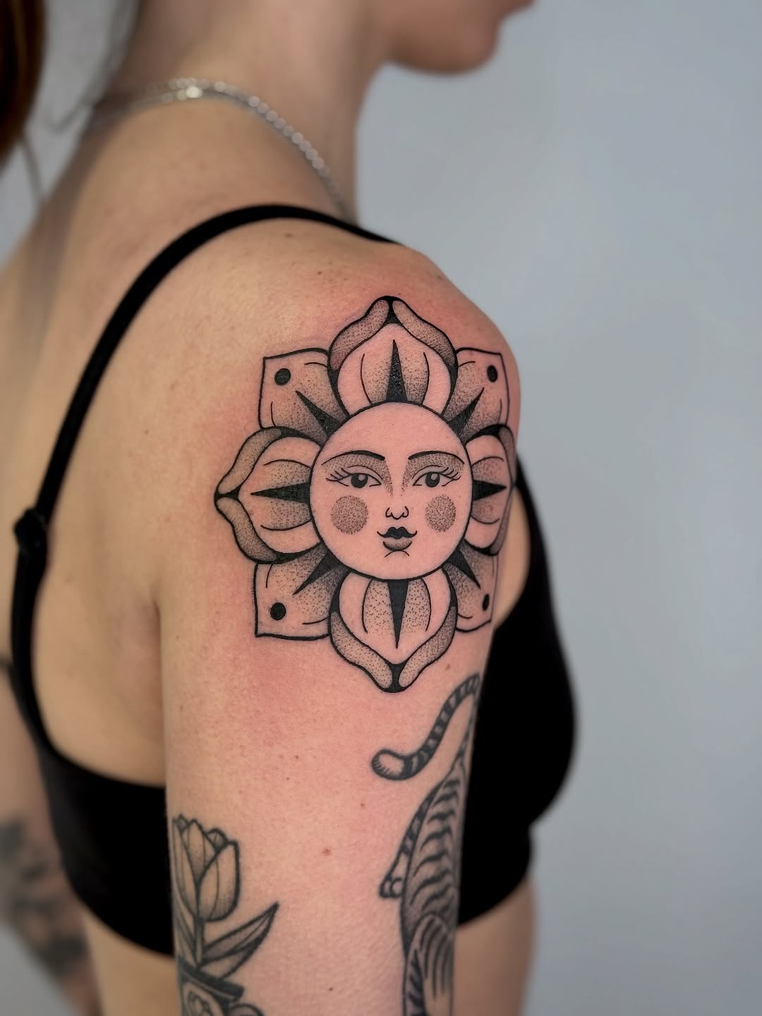 Tattoo by @clem.needlemark — american_traditional, black_and_grey