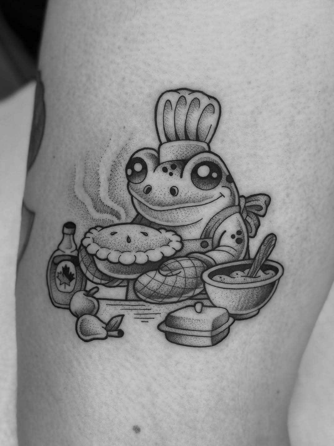 Tattoo by @clem.needlemark — new_school, dotwork