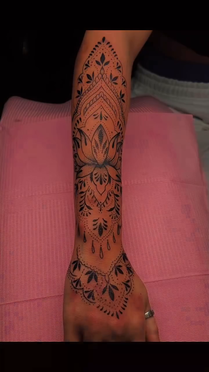 Tattoo by @lowcountryink — geometric, dotwork