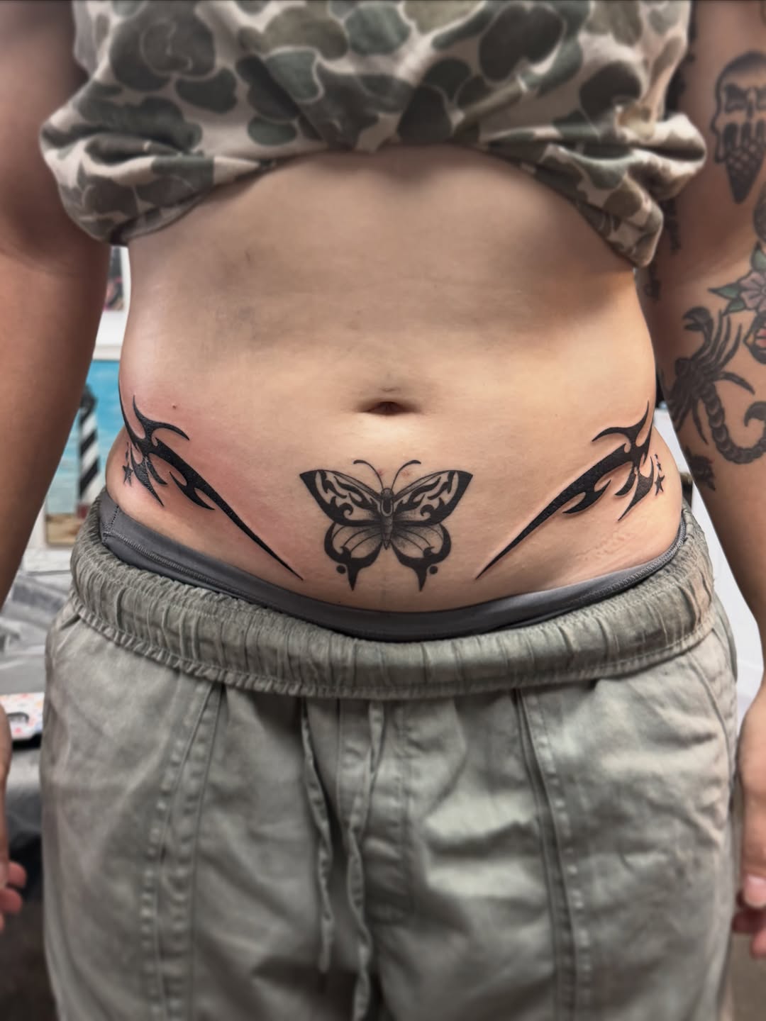 Tattoo by @annarttt — tribal, blackwork