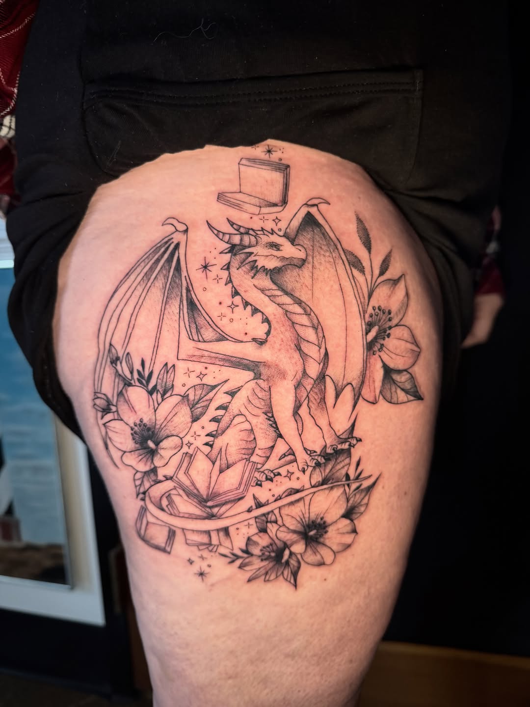 Tattoo by @annarttt — illustrative, black_and_grey