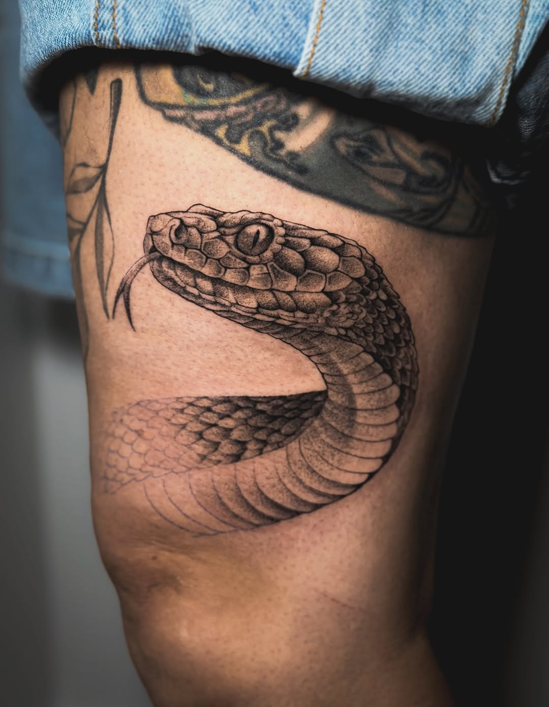 Tattoo by @owens_tattoos — realism, dotwork