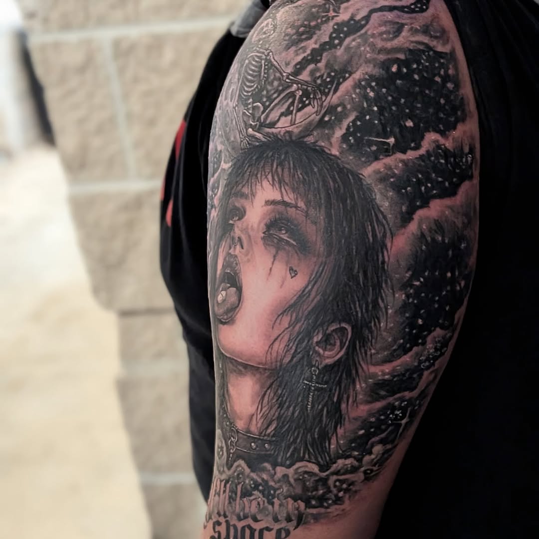 Tattoo by @austin_megallon — black_and_grey, realism