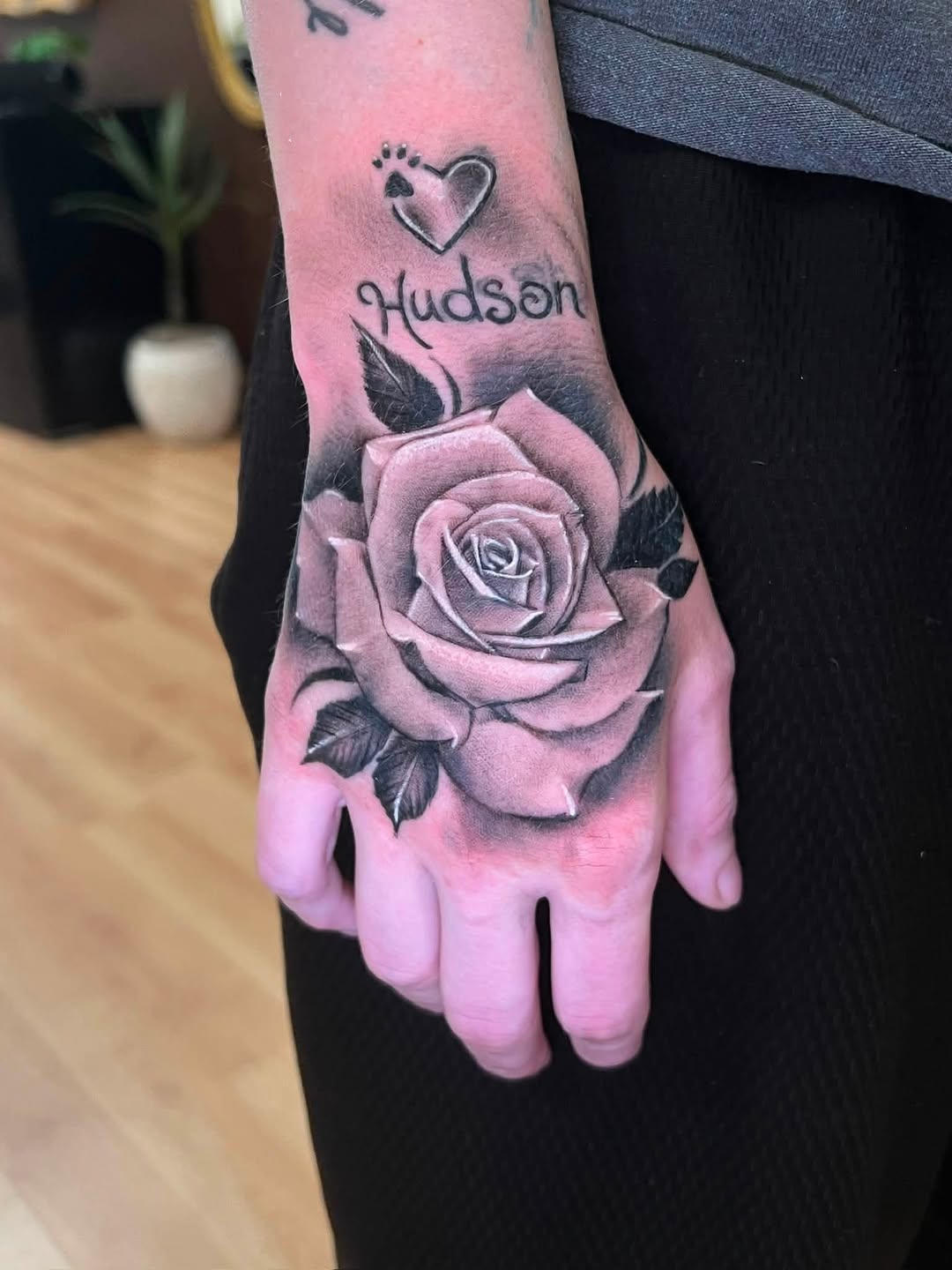 Tattoo by @coreyclarktattoos — black_and_grey, realism
