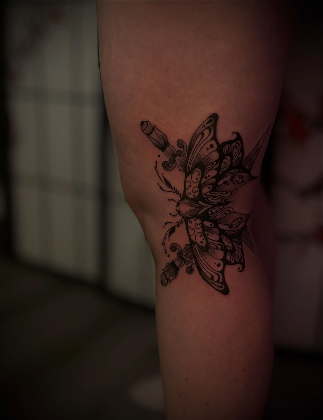 Tattoo by @morbid_studioss — fine_line, black_and_grey