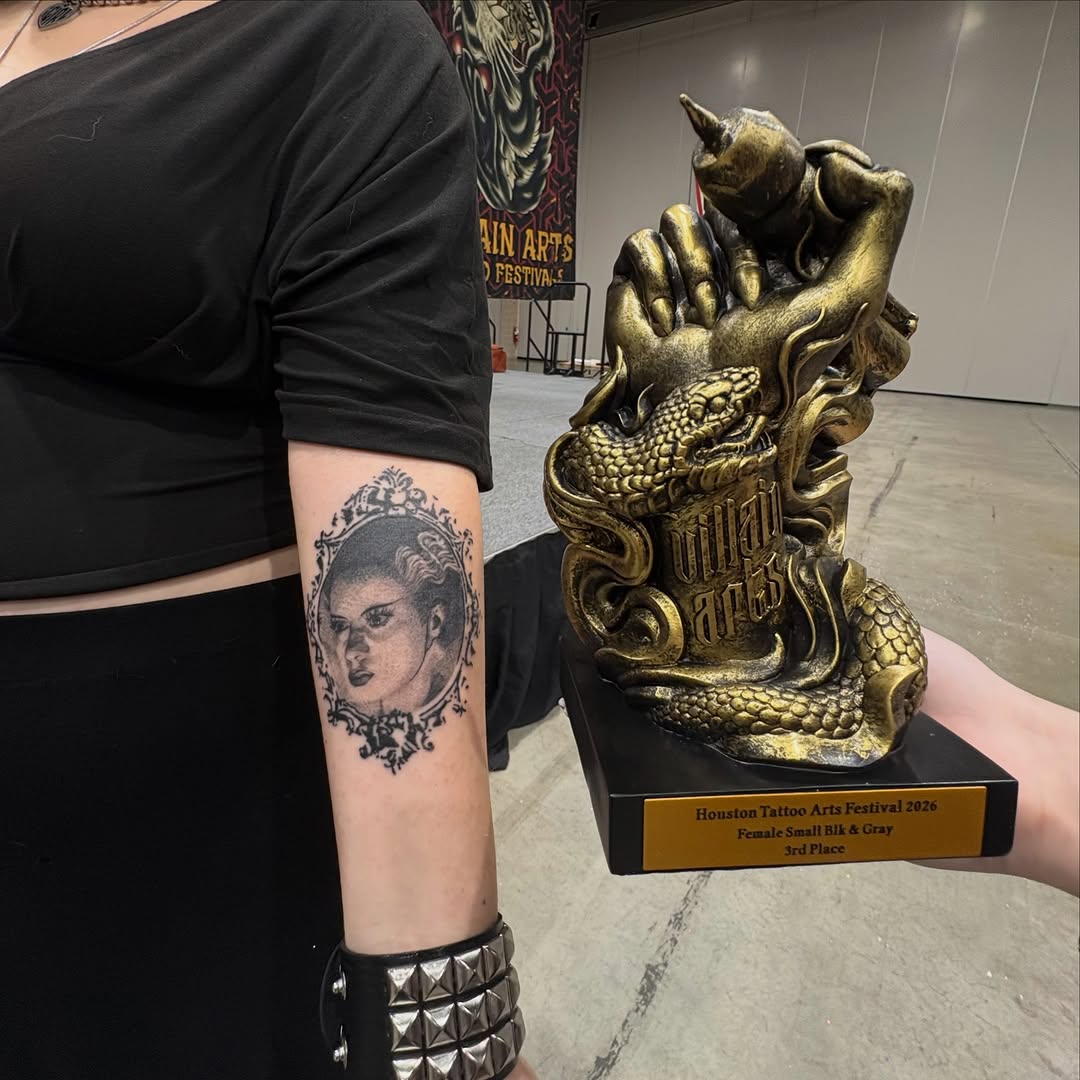 Tattoo by @moonee.ink — black_and_grey, realism