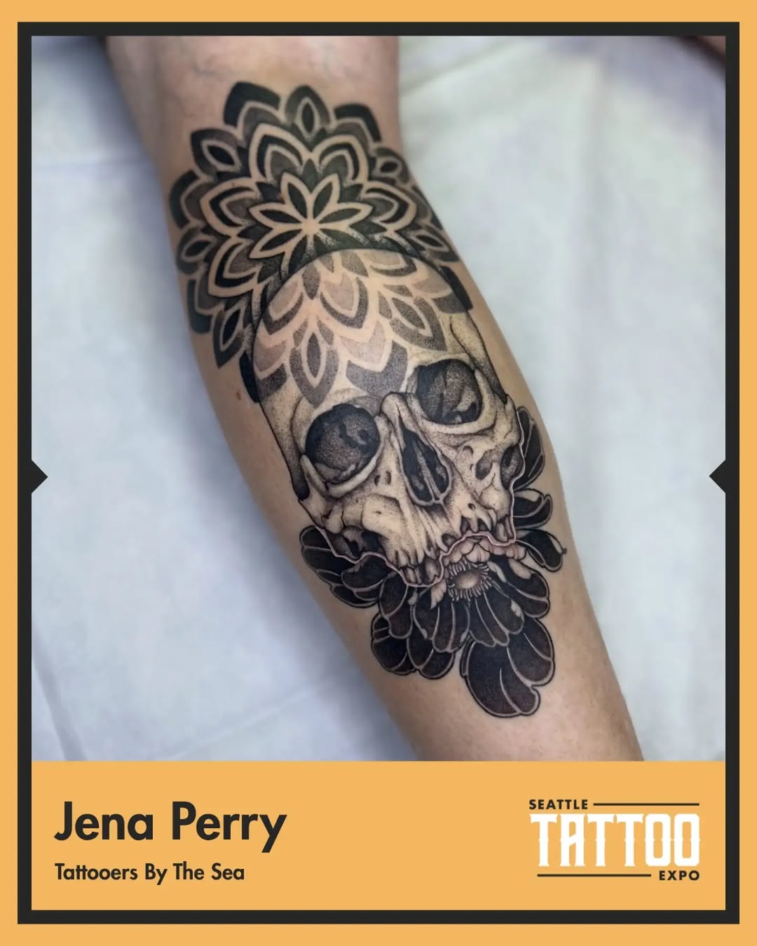 Tattoo by @sezarutattoos — black_and_grey, dotwork