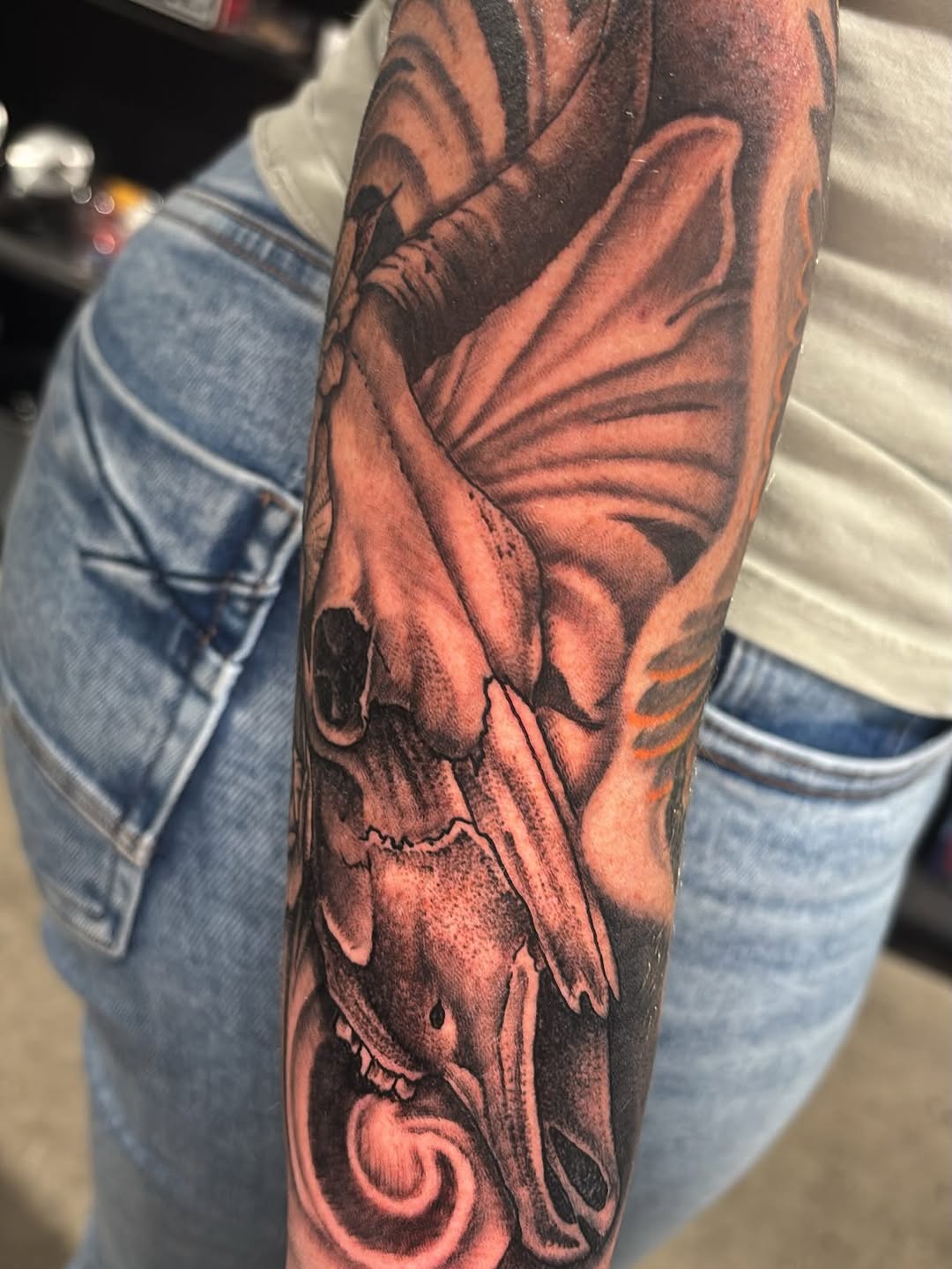 Tattoo by @dylans.tattoo — black_and_grey, realism