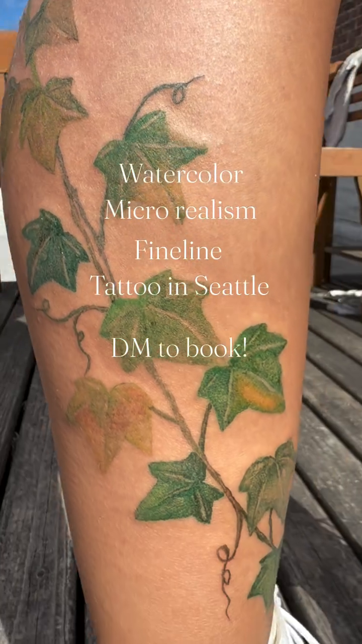 Tattoo by @paintedbyhanna.ink â watercolor, fine_line