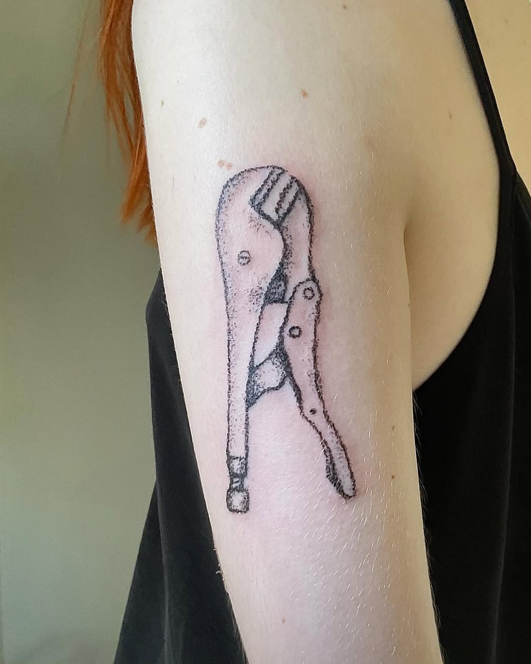 Tattoo by @maddi.sue.art — dotwork, black_and_grey