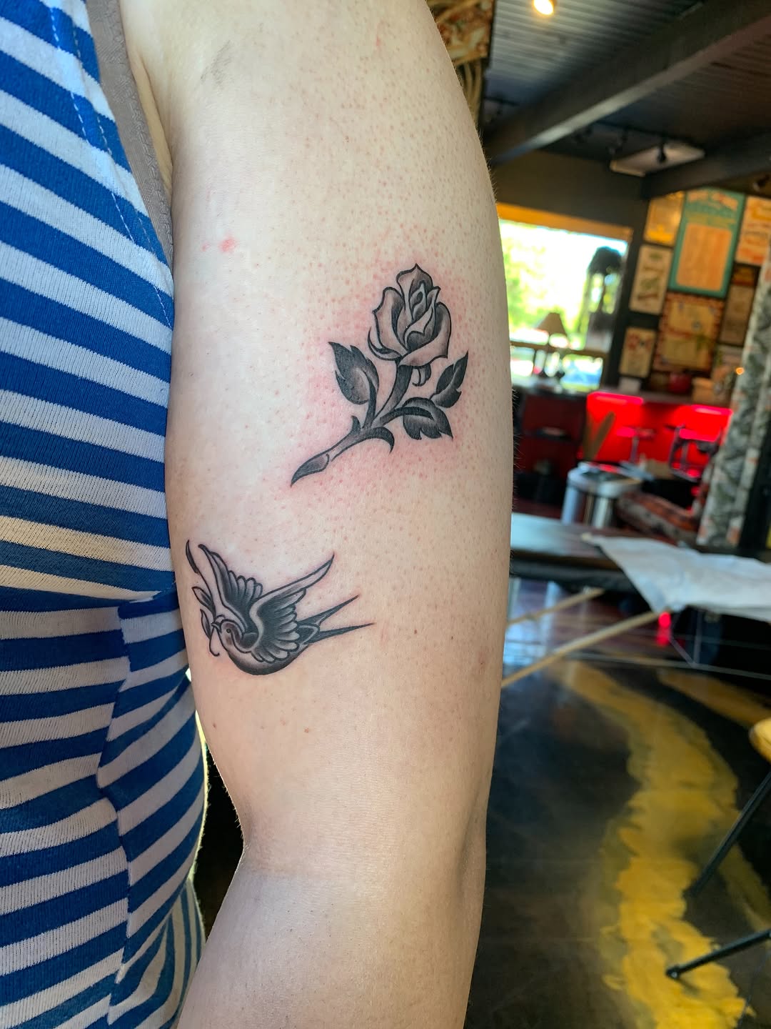 Tattoo by @beehemothtattoo — american_traditional, black_and_grey