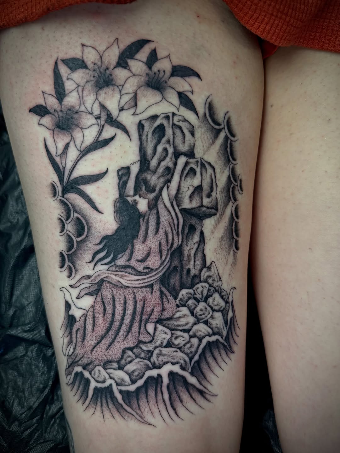 Tattoo by @jacobjamesk β black_and_grey, dotwork