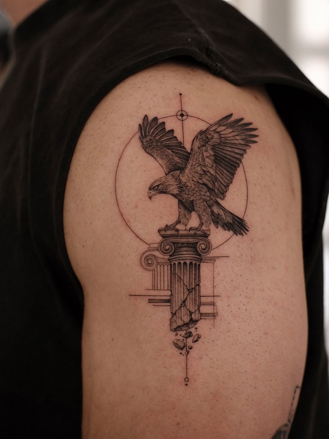Tattoo by @zeke.tattoo — realism, black_and_grey