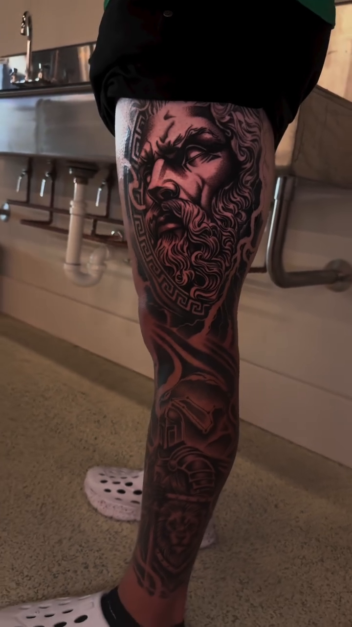 Tattoo by @dallasdiorio — realism, black_and_grey