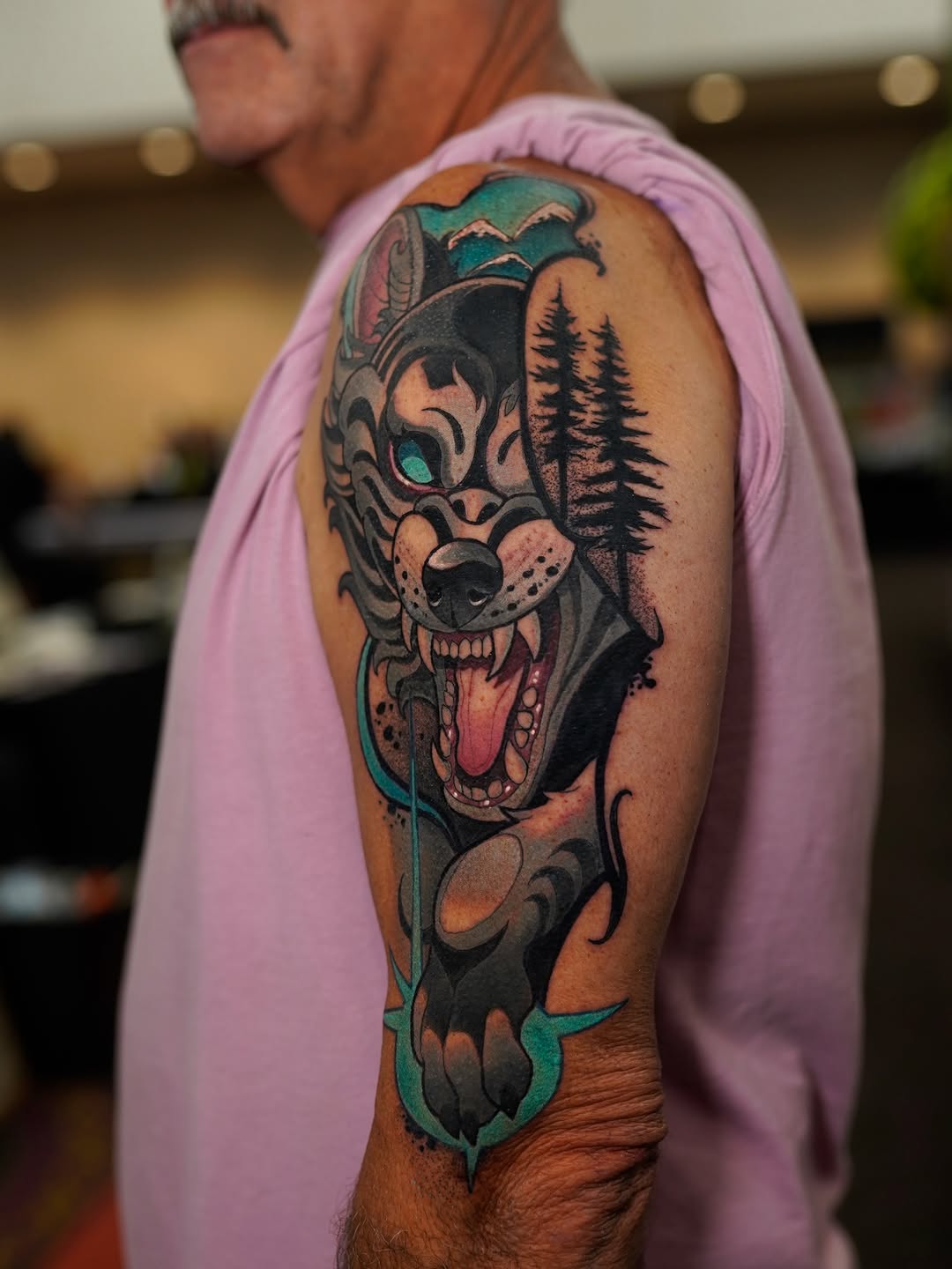 Tattoo by @teamrockettattoo — new_school, black_and_grey