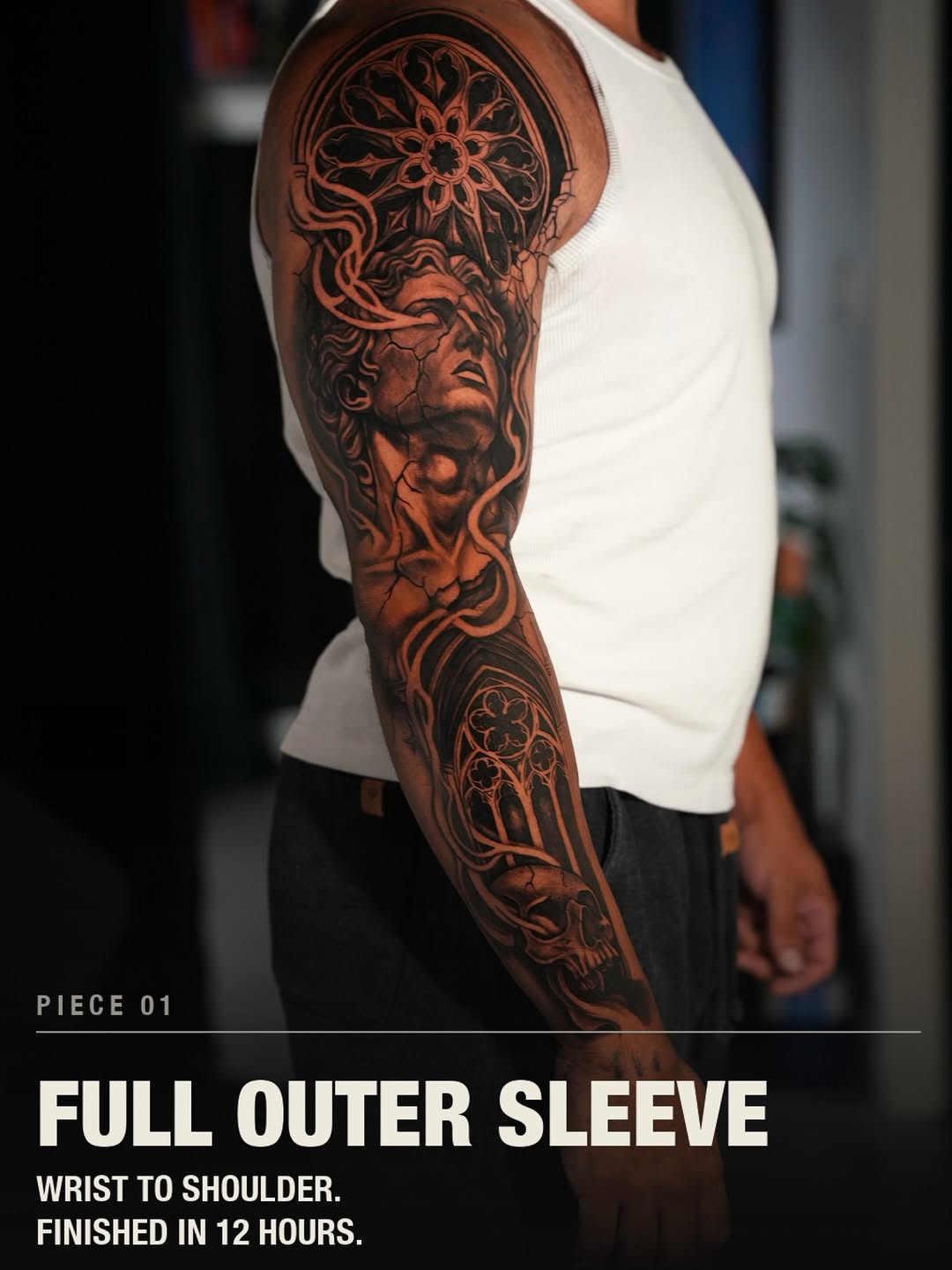 Tattoo by @badvibestattoos — black_and_grey, realism