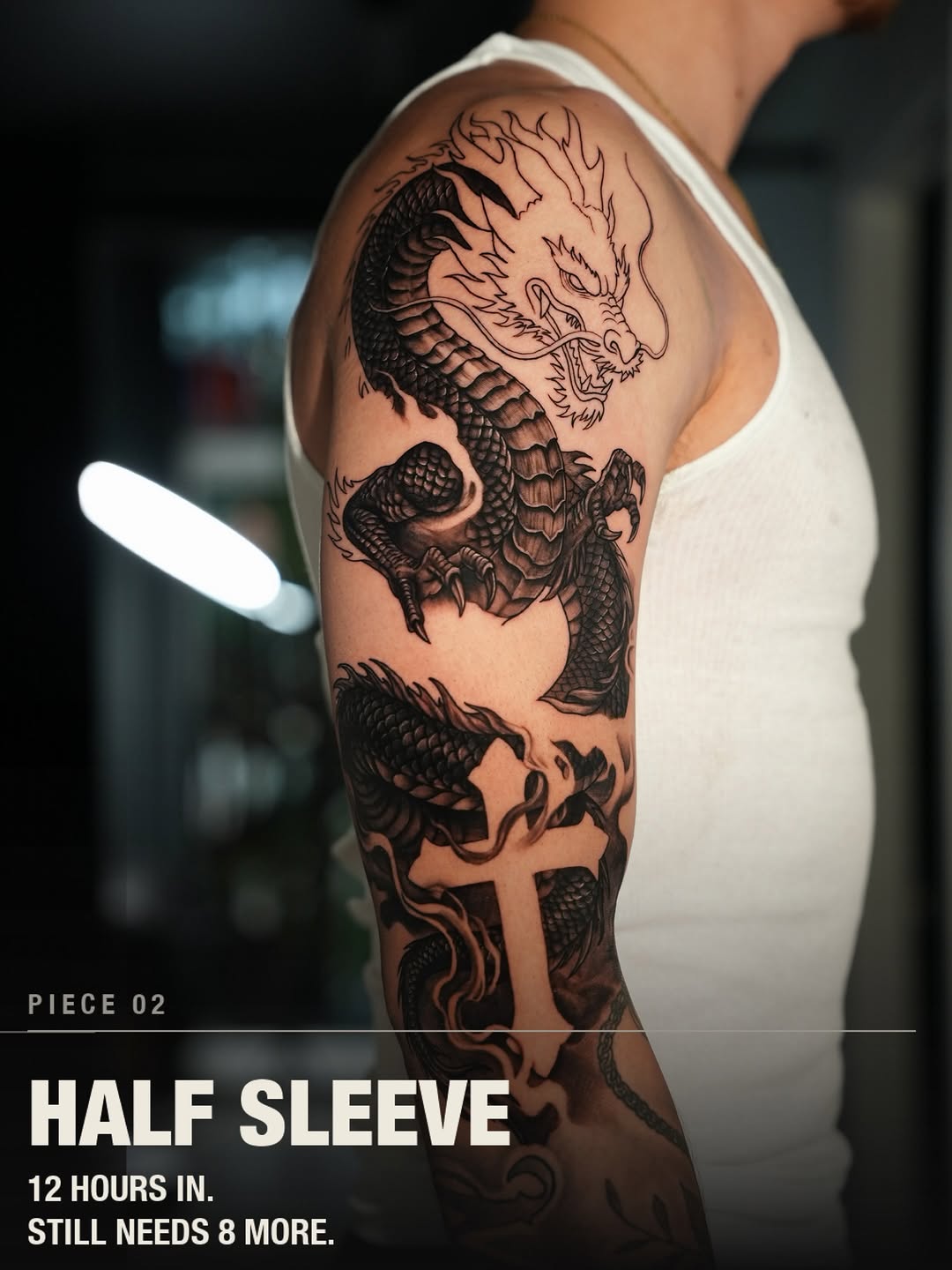 Tattoo by @badvibestattoos — japanese_irezumi, black_and_grey