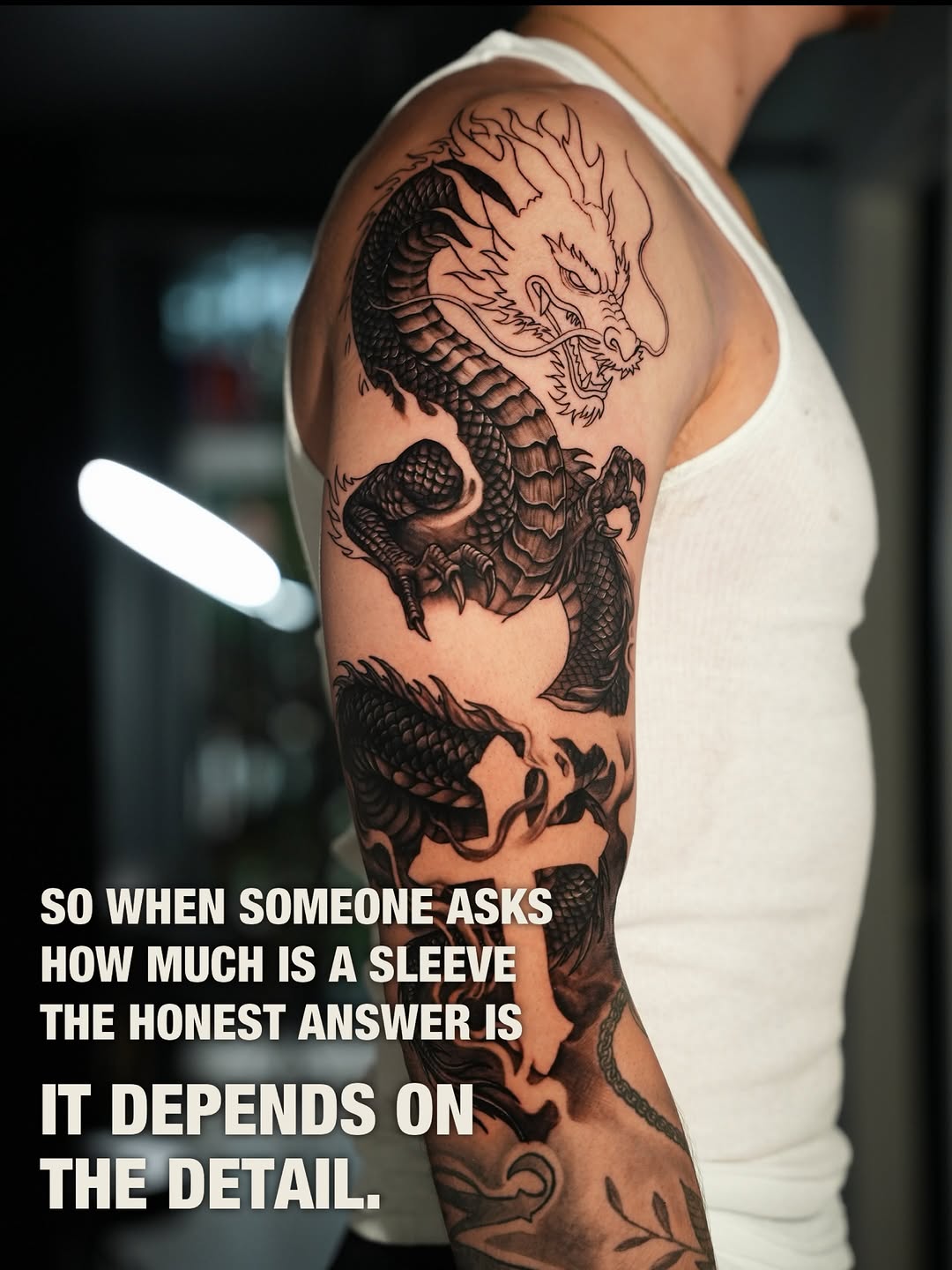 Tattoo by @badvibestattoos — japanese_irezumi, black_and_grey