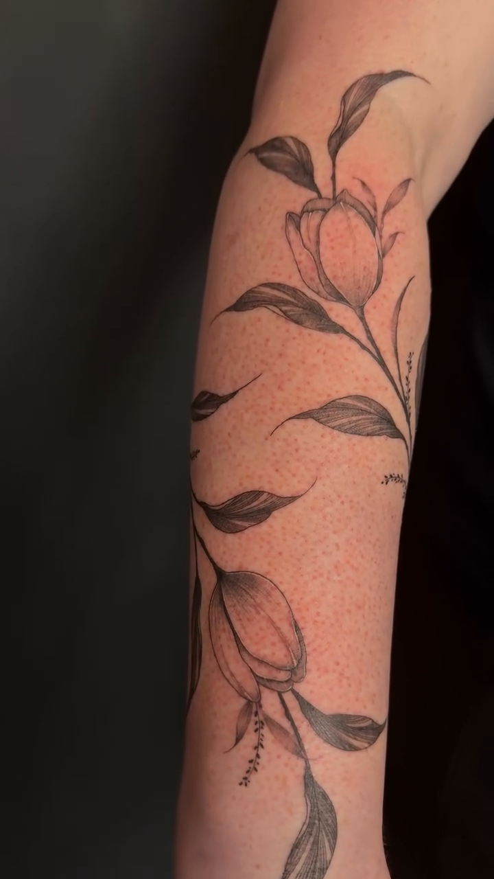 Tattoo by @abby.inks — fine_line, black_and_grey