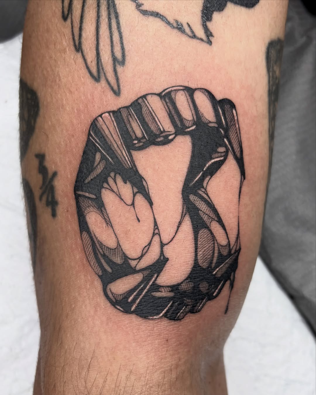 Tattoo by @codeblackink โ blackwork, illustrative