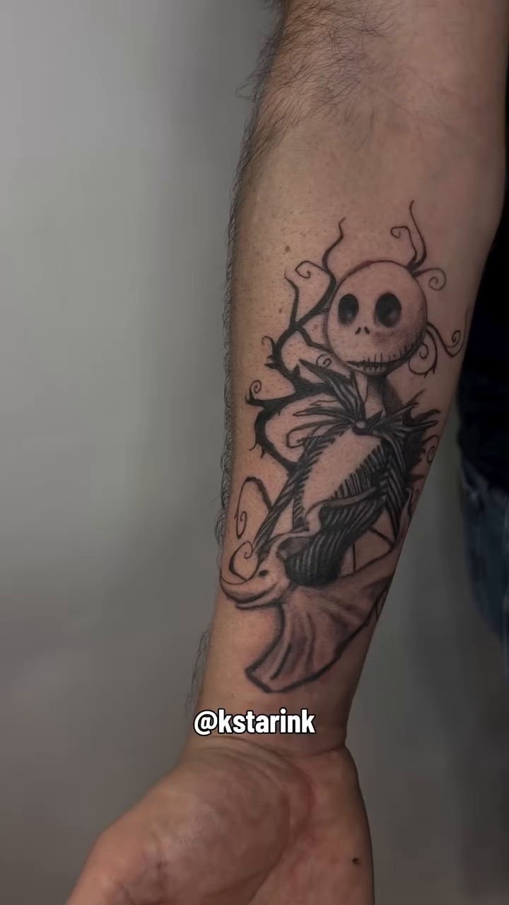 Tattoo by @kstarink โ dark_realism, black_and_grey