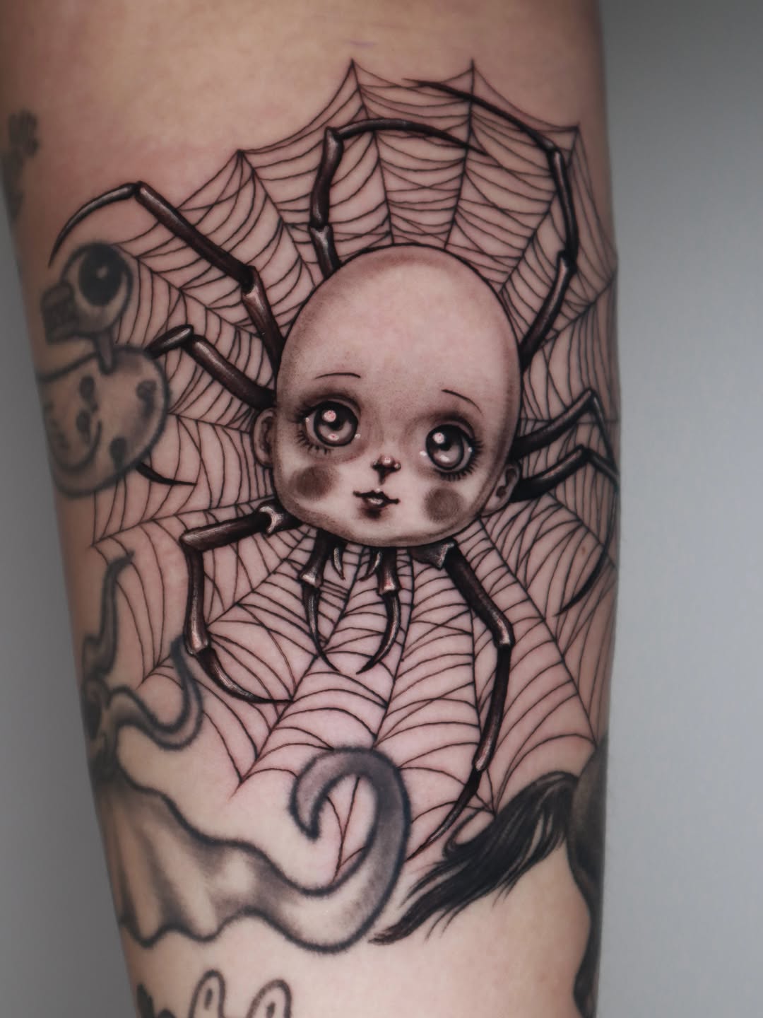 Tattoo by @artofmiguelangelflores — dark_realism, black_and_grey