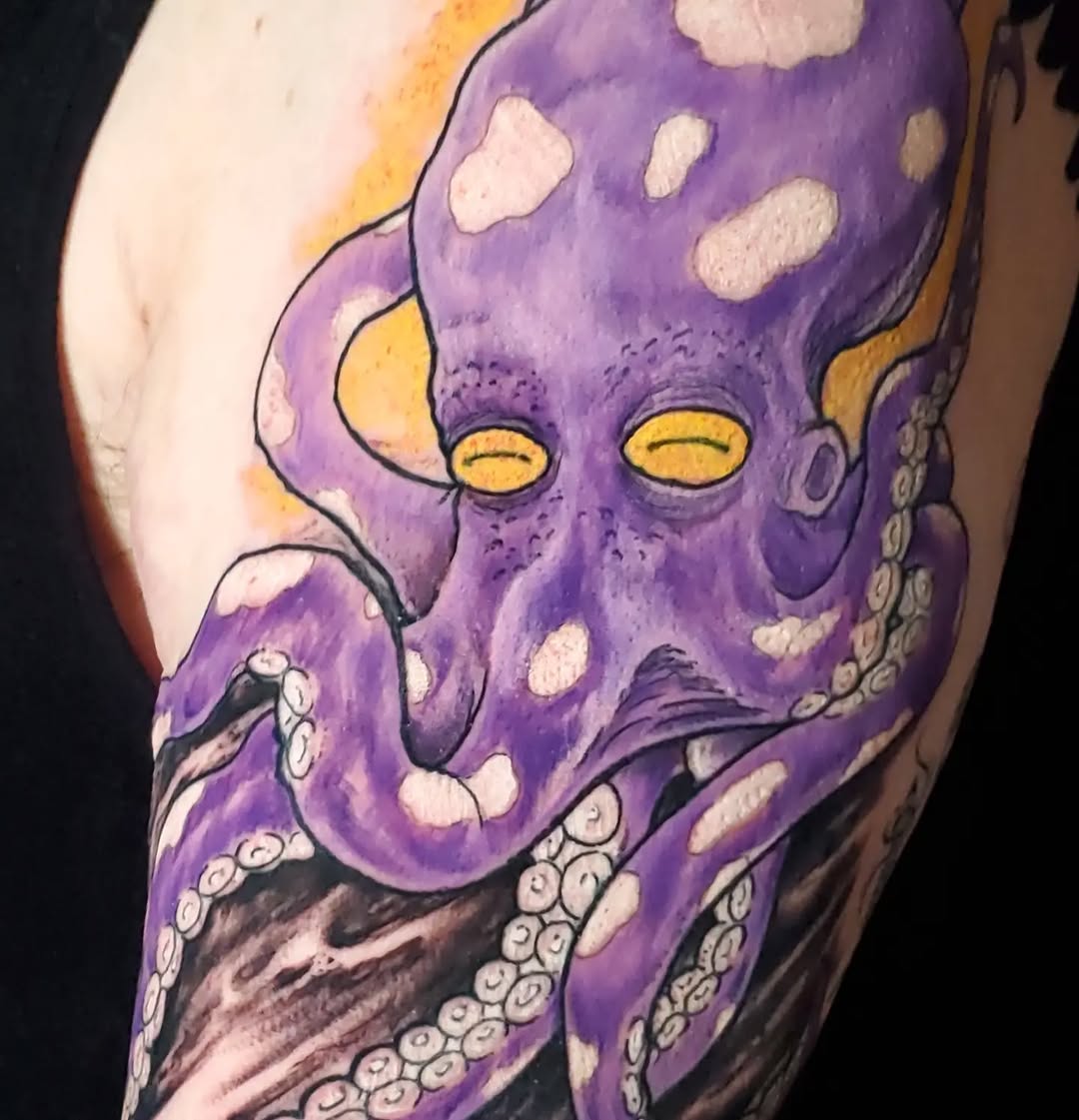 Tattoo by @crookedwil — new_school, illustrative