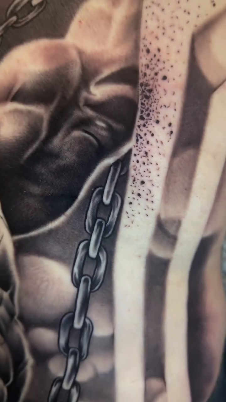 Tattoo by @jaytattoo405 — realism, black_and_grey