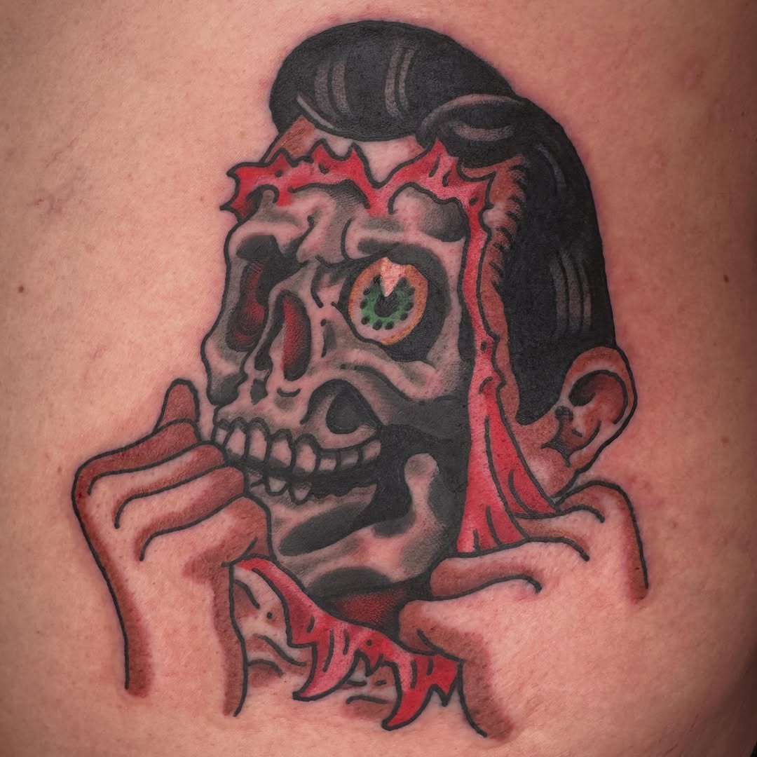 Tattoo by @jeffrey_dt_314 — american_traditional, dark_realism