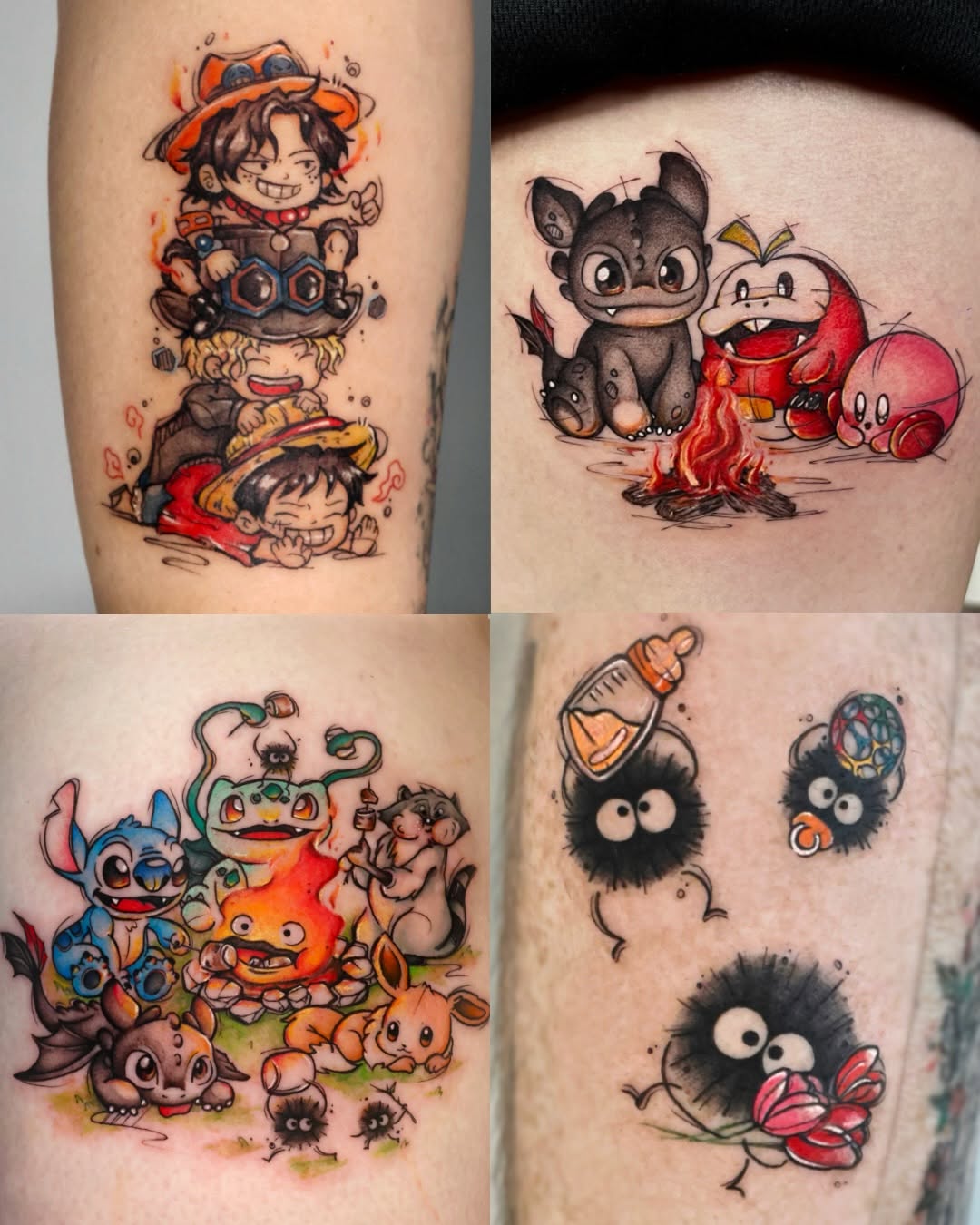 Tattoo by @neonghae_tattoo — new_school, anime